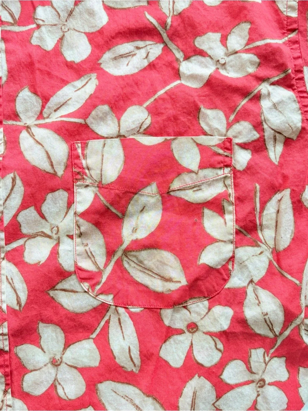 J. Crew Coral Floral & Light Blue Palm Short-Sleeve Button Shirts